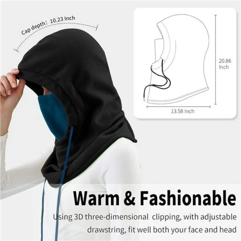 Unisex Ski Mask Winter Balaclava Fleece Hood Full Head Cover Scarf Neck Warmer